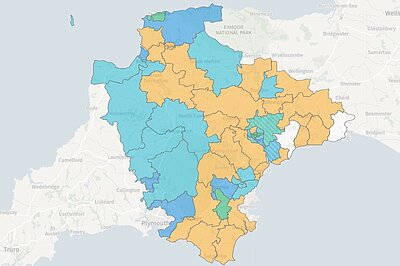 Devon County Council Local Election as at 03.05.25
