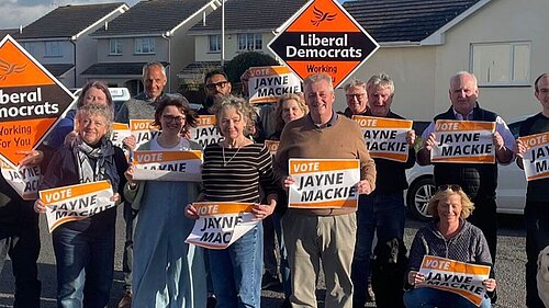 Jayne Mackie and Fremington Lib Dems
