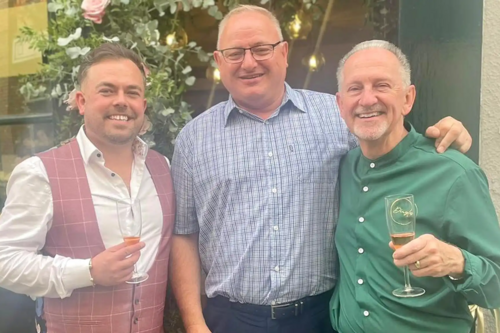 Image of Oliver Dingle (left), Ian Roome and Mark Parkhouse (right)
