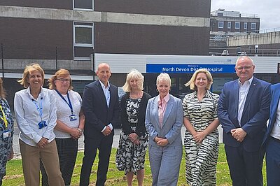 Ministerial Visit to North Devon District Hospital by Karin Smith MP, with Ian Roome MP