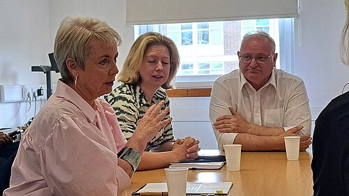 Ministerial visit to North Devon District Hospital by Karin Smith MP with Ian Roome MP